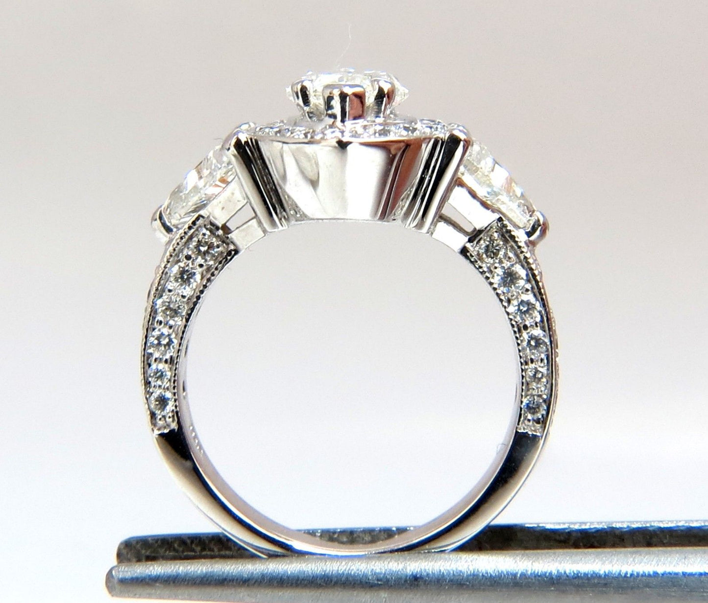 2.51ct Marquise Halo Diamond Ring 14 Karat