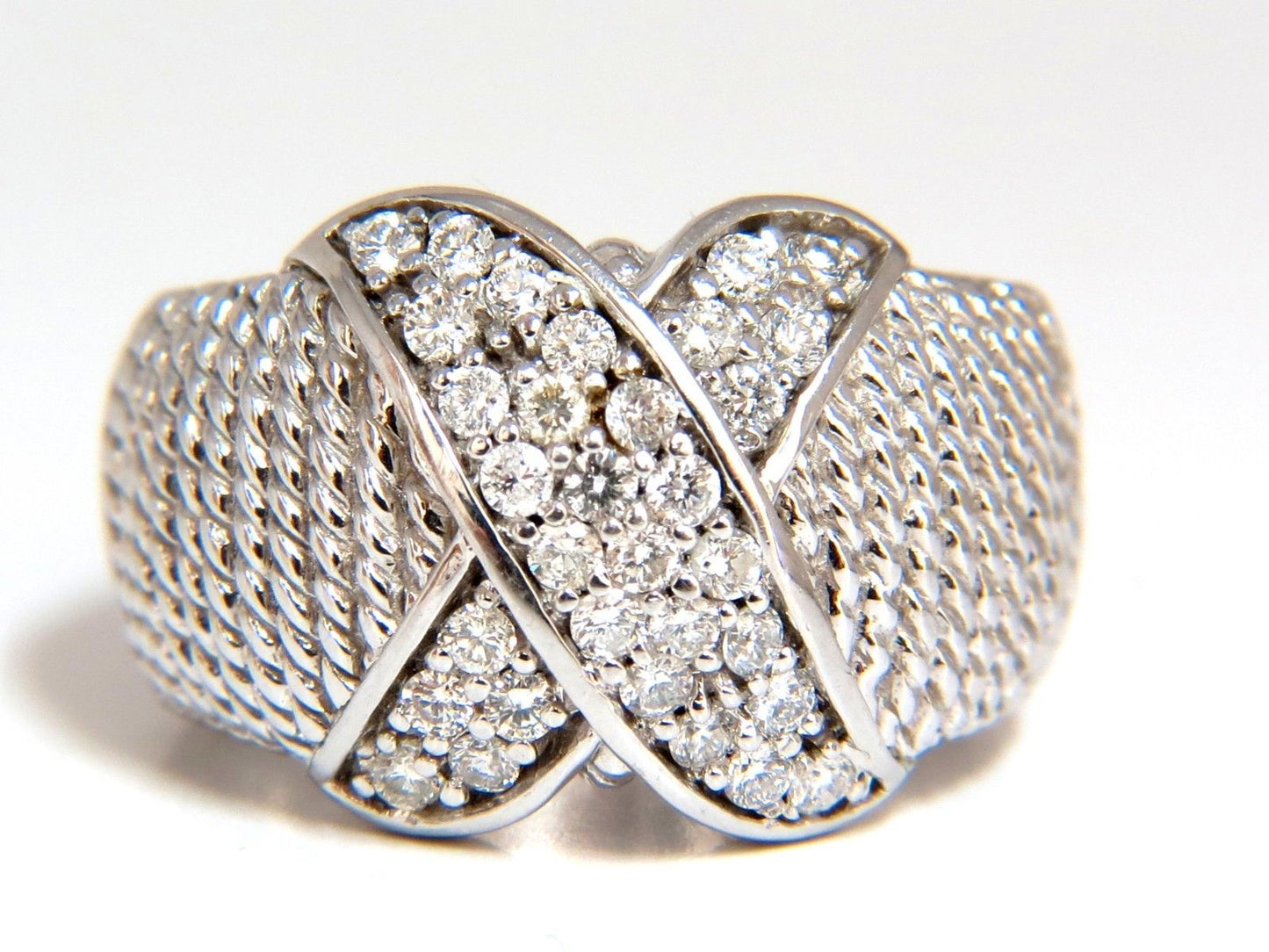 .50ct Diamonds X Ring 14 karat