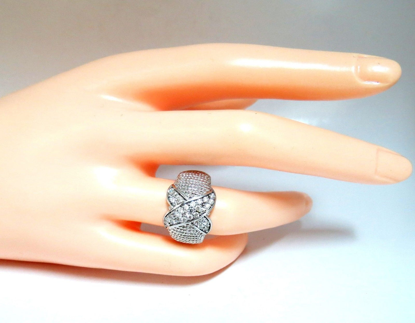 .50ct Diamonds X Ring 14 karat