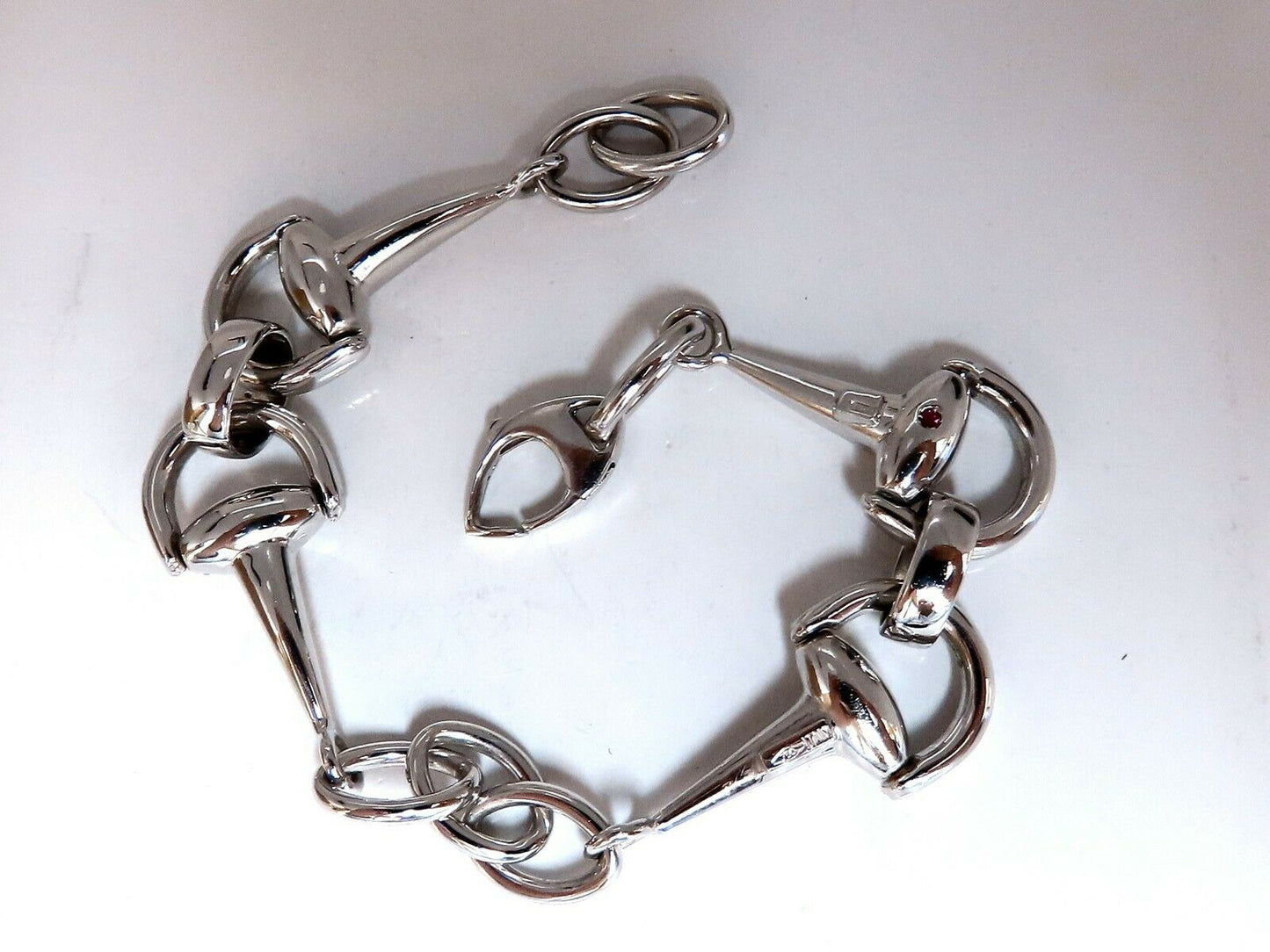 Sailor Mod Bar Link Rotating Hinge Bracelet 18 Karat