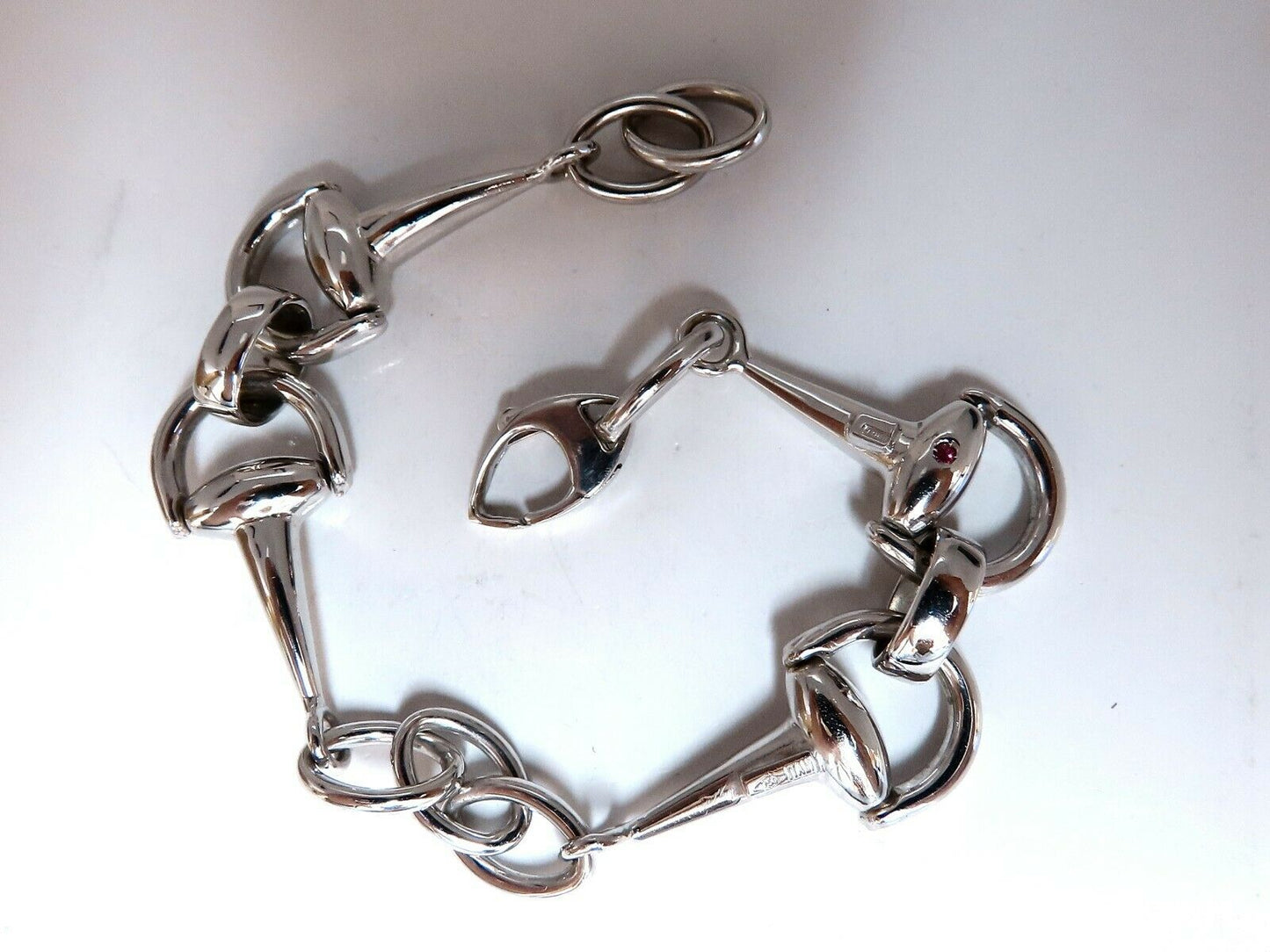 Sailor Mod Bar Link Rotating Hinge Bracelet 18 Karat