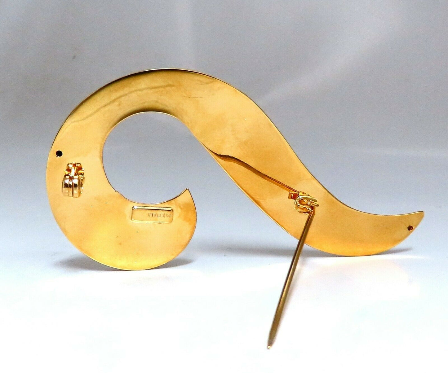 High Shine Musical Note Gold Pin 14 Karat