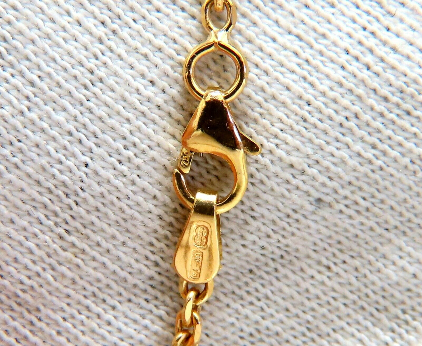 1.50ct Natural Pink Sapphire Diamonds Necklace 18 Karat