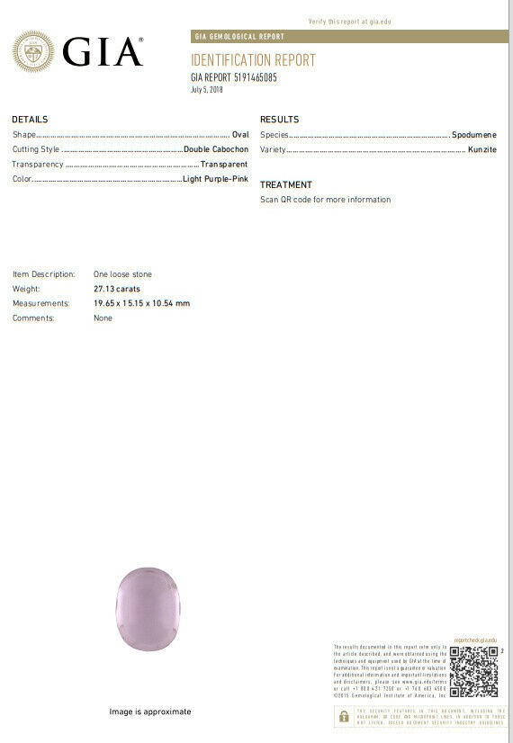 GIA Certified: 27.13ct Natural Pink Kunzite Ruby Diamonds Ring 14 Karat Gold