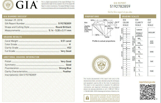 GIA Certified .73ct round cut diamond Raised Tulip ring Platinum