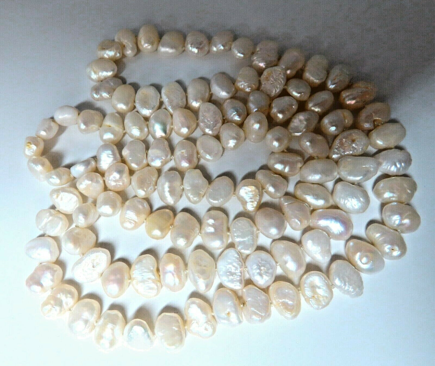 12mm Natural Freshwater Endless Necklace 36inch