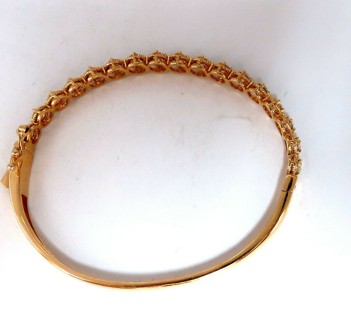 2.02ct Natural Diamonds Bangle Bracelet 14 Karat