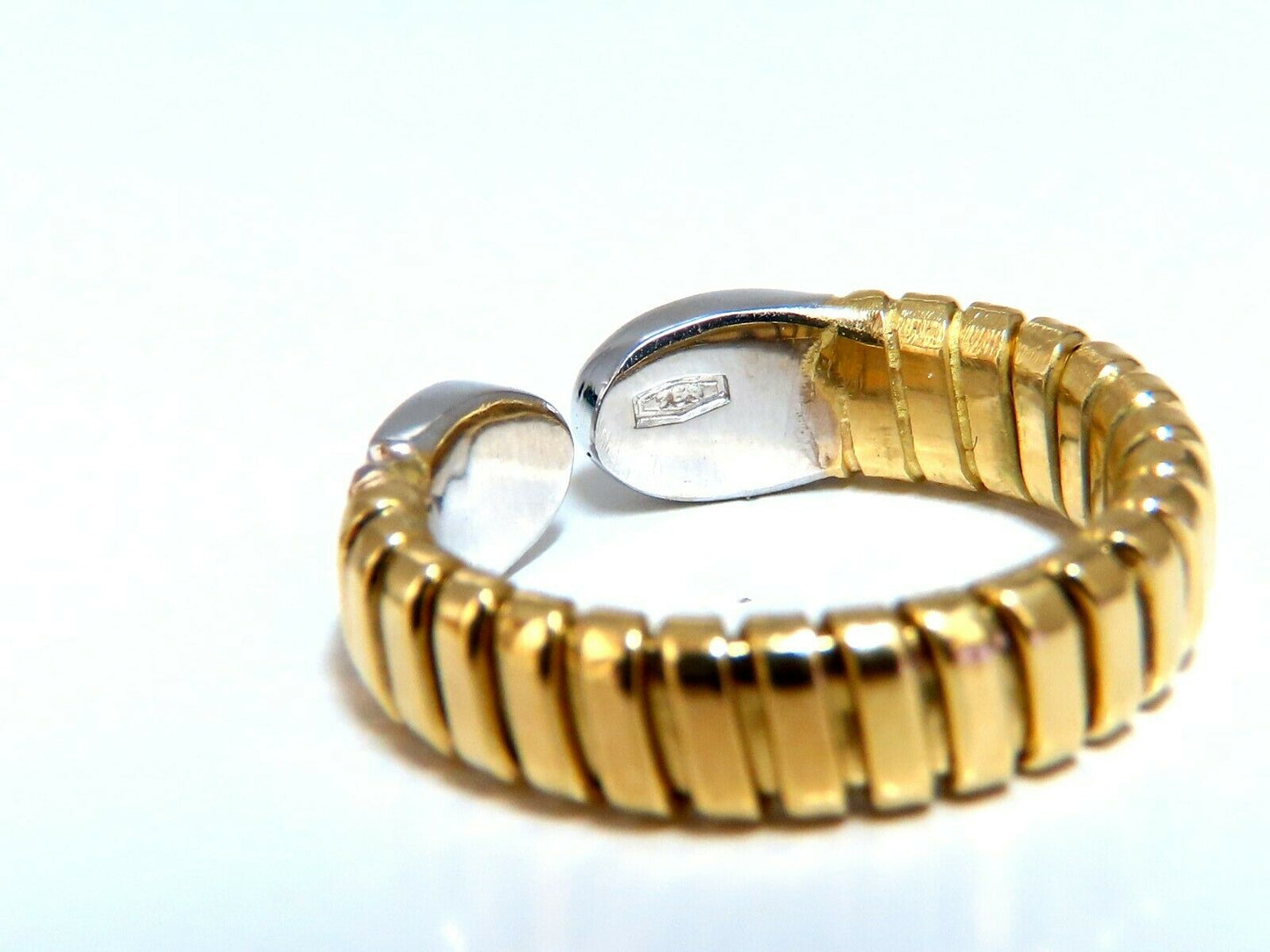 .30ct Natural Diamonds Adjustable Ring 18Kt Size 6-7 Accordion Shank