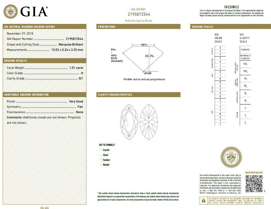 GIA Certified 1.01ct Natural Marquise Diamond Cluster Halo Ring 18kt