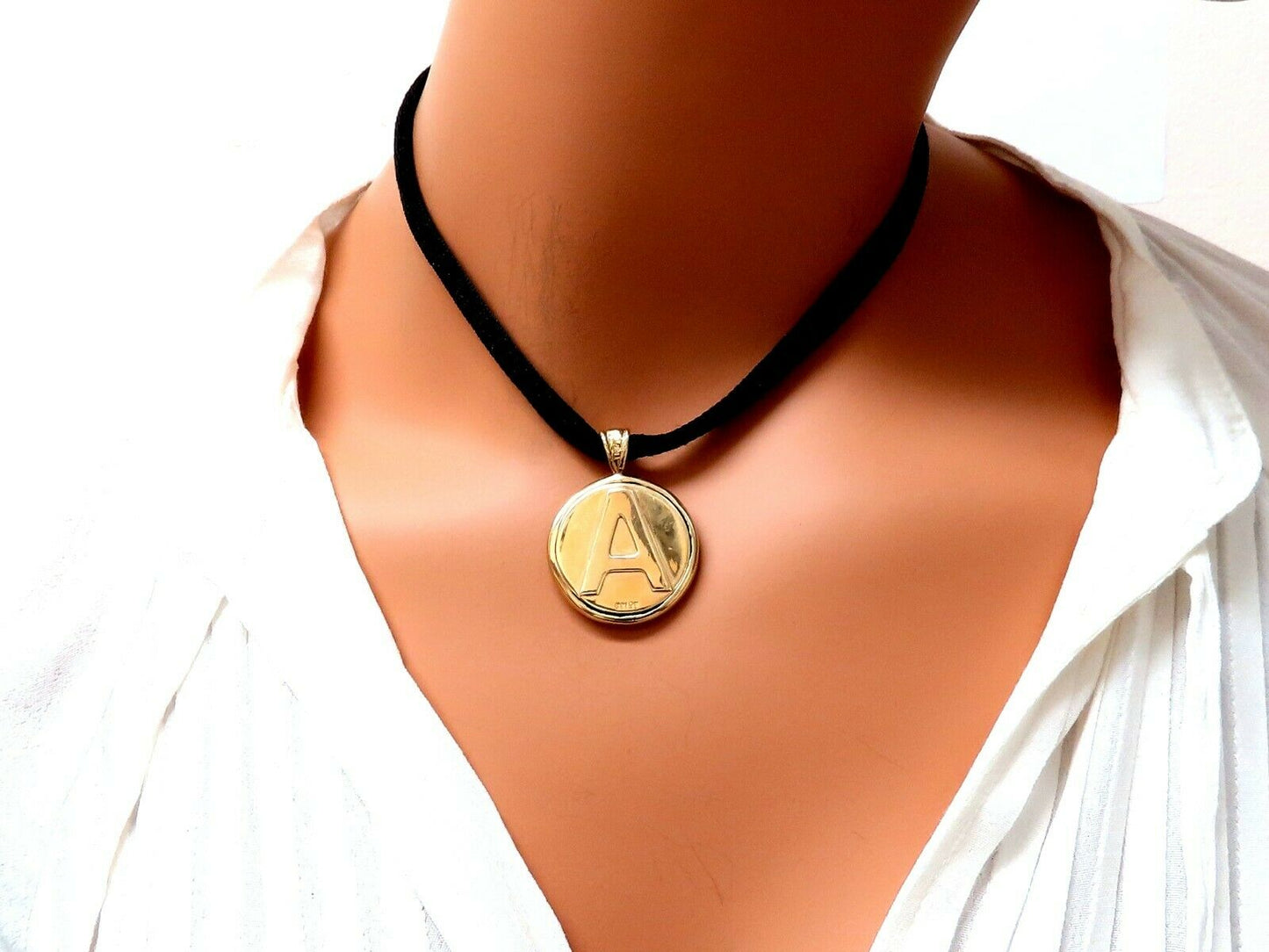Black Onyx Natural Diamonds Necklace .52ct & Reversible