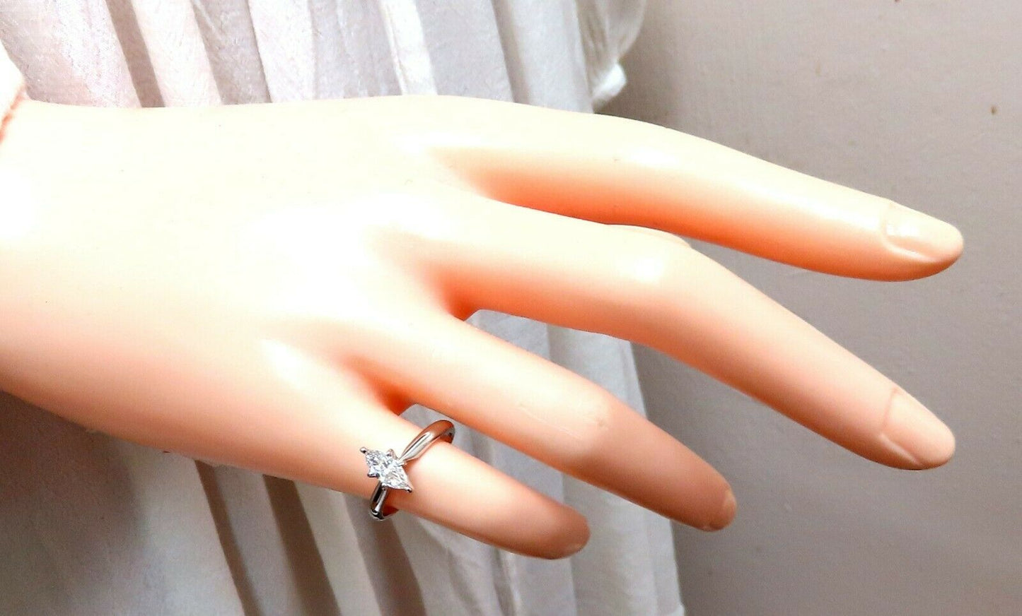 .52ct Natural Marquise Diamond Solitaire Engagement Ring 14Kt