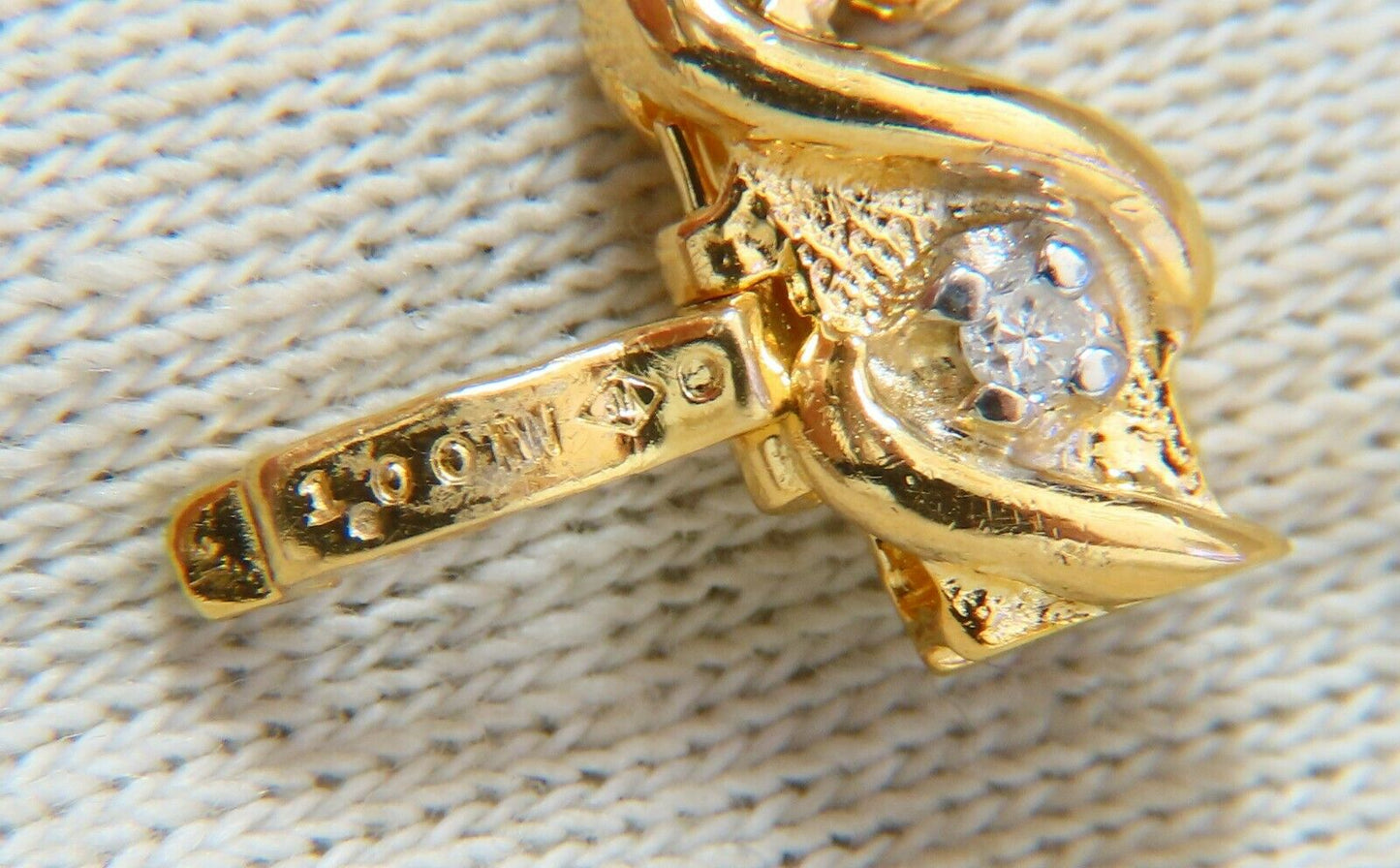 .82ct Natural Round Diamonds Slant Link Bracelet 14kt
