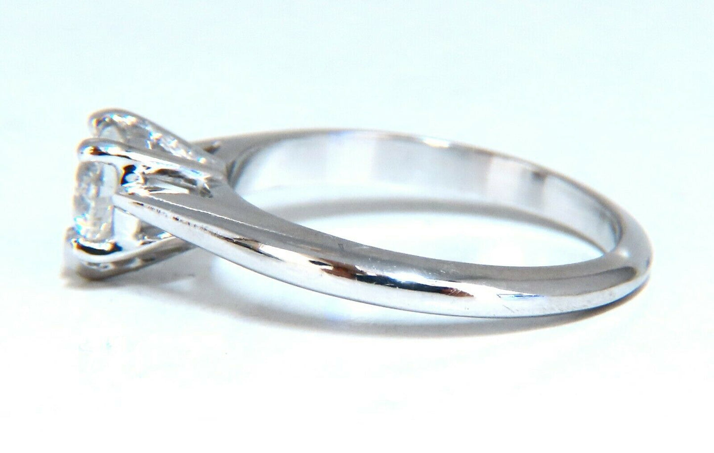 GIA Certified .55ct heart cut diamond solitaire ring platinum classic D/VS