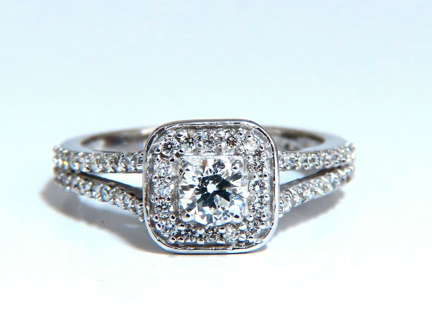 .95ct Natural Diamonds Split Shank Mod Ring 14kt