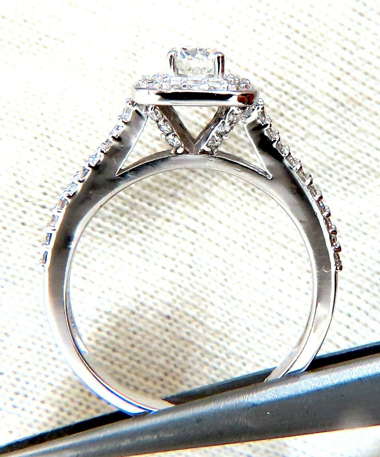 .95ct Natural Diamonds Split Shank Mod Ring 14kt