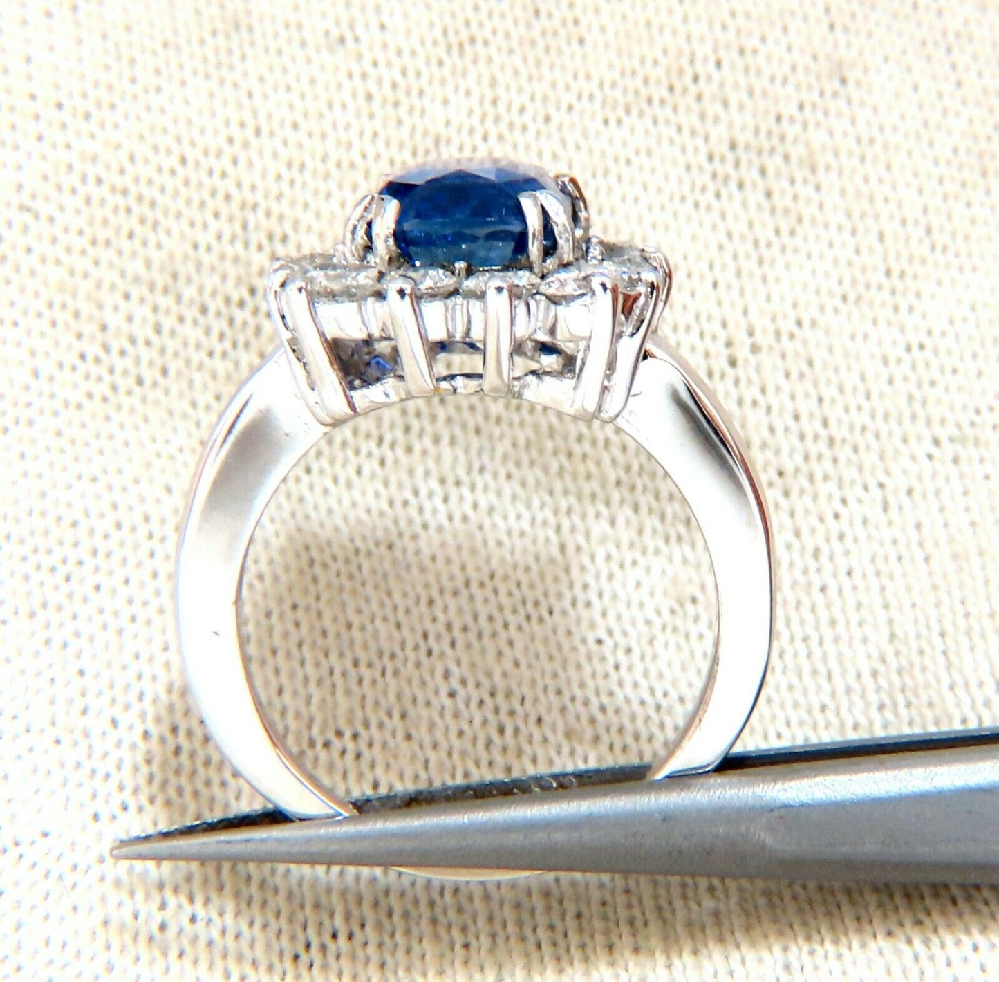 GIA Certified 5.05ct Natural No Heat Color change Sapphire Diamonds Ring
