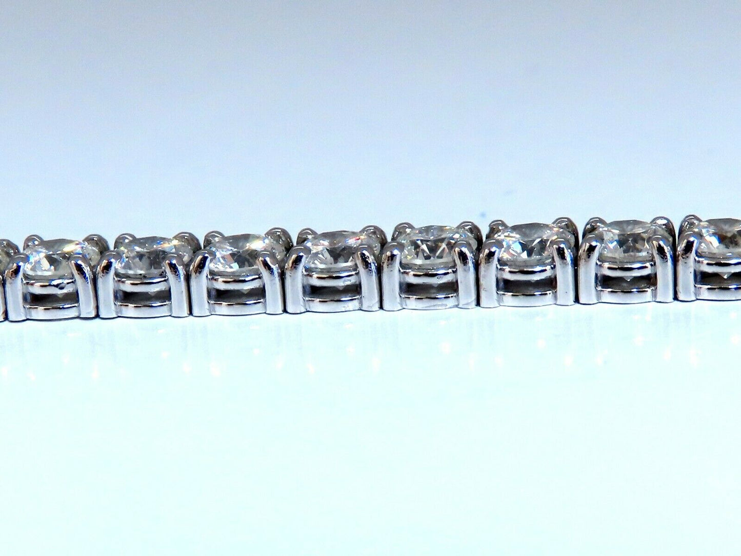 11.45ct Natural Diamonds Tennis Bracelet 14kt Gold Classic Riviera