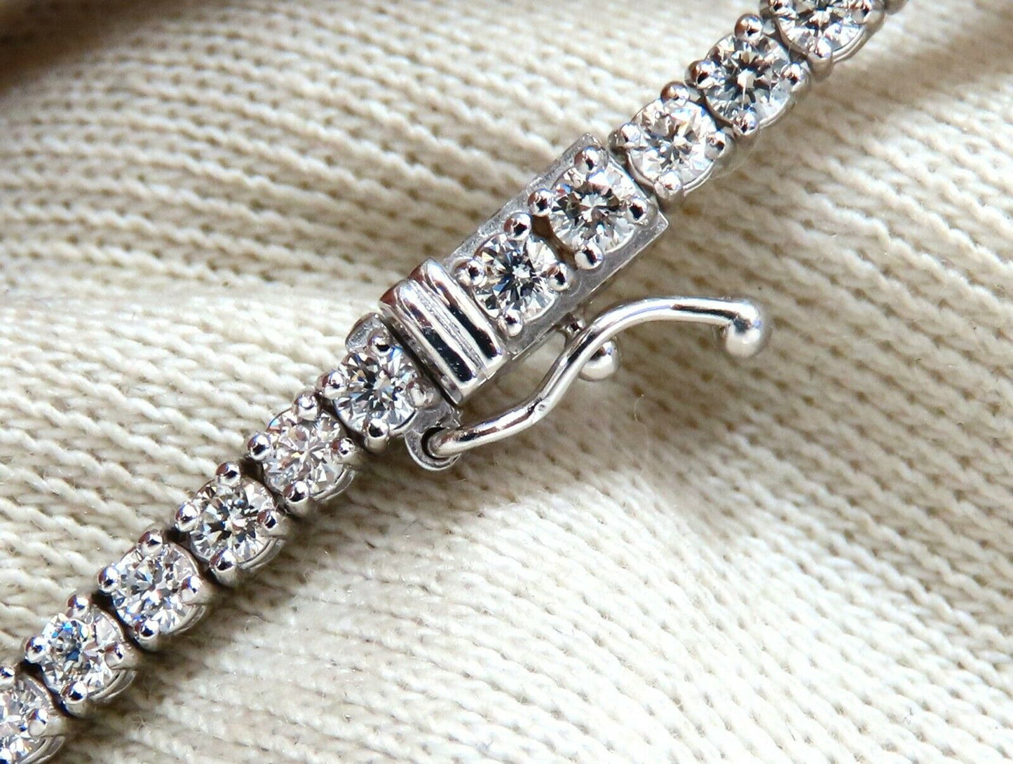 2.87ct Natural Diamonds Tennis Bracelet 14kt Gold Classic Riviera