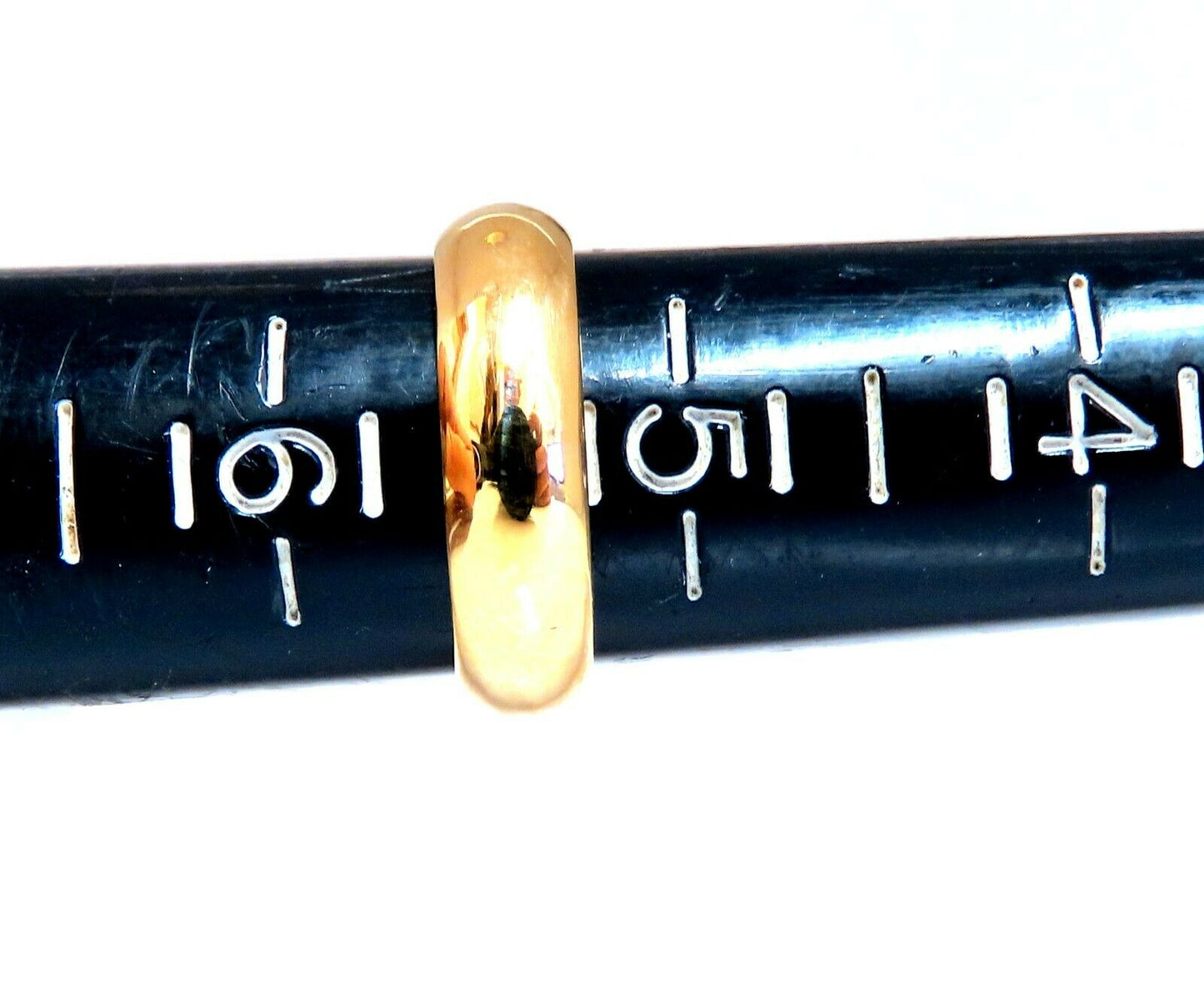 5.1mm Classic 14kt Gold Band Semi Domed High Shine
