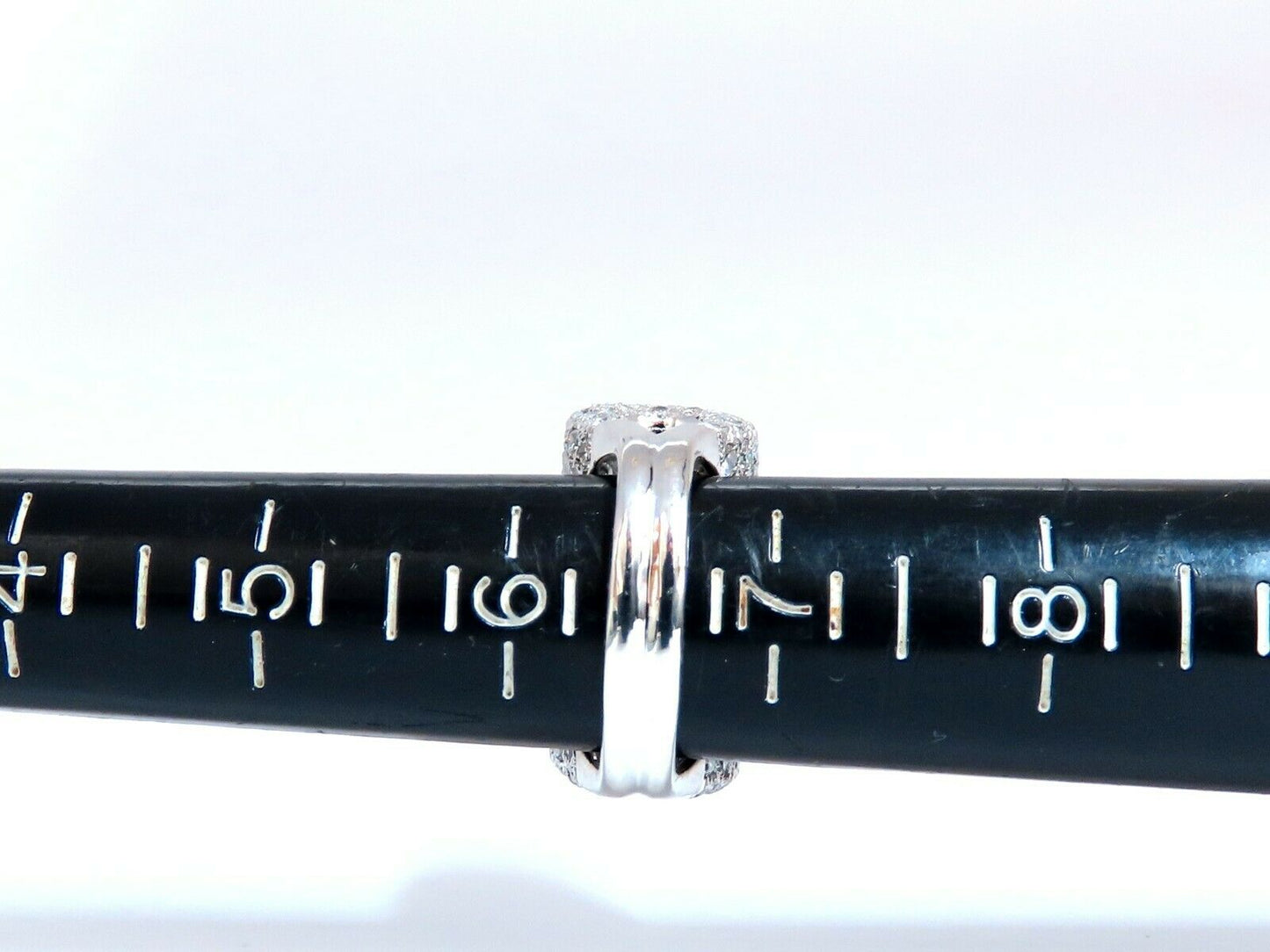 2.54ct Natural Diamonds Fold Over Ring 18kt Fine Deco Bead Set Pave