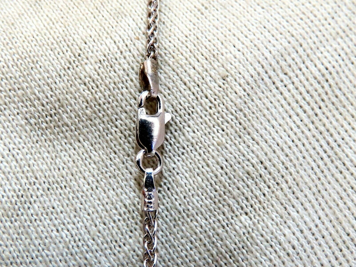 GIA Certified 3.18ct Natural No Heat Blue Sapphire Diamonds Necklace 14kt