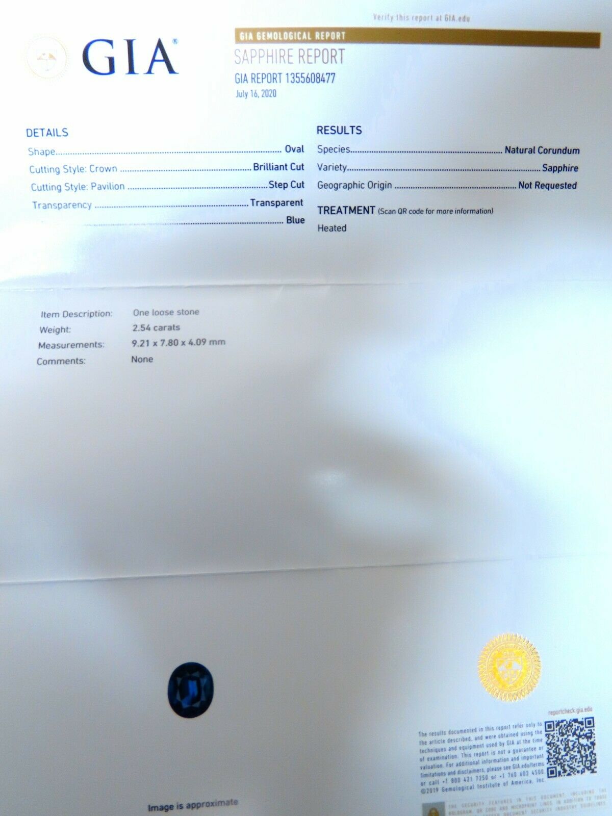 GIA Certified 2.54ct Natural Teal Blue Sapphire Diamond Ring 14 Karat