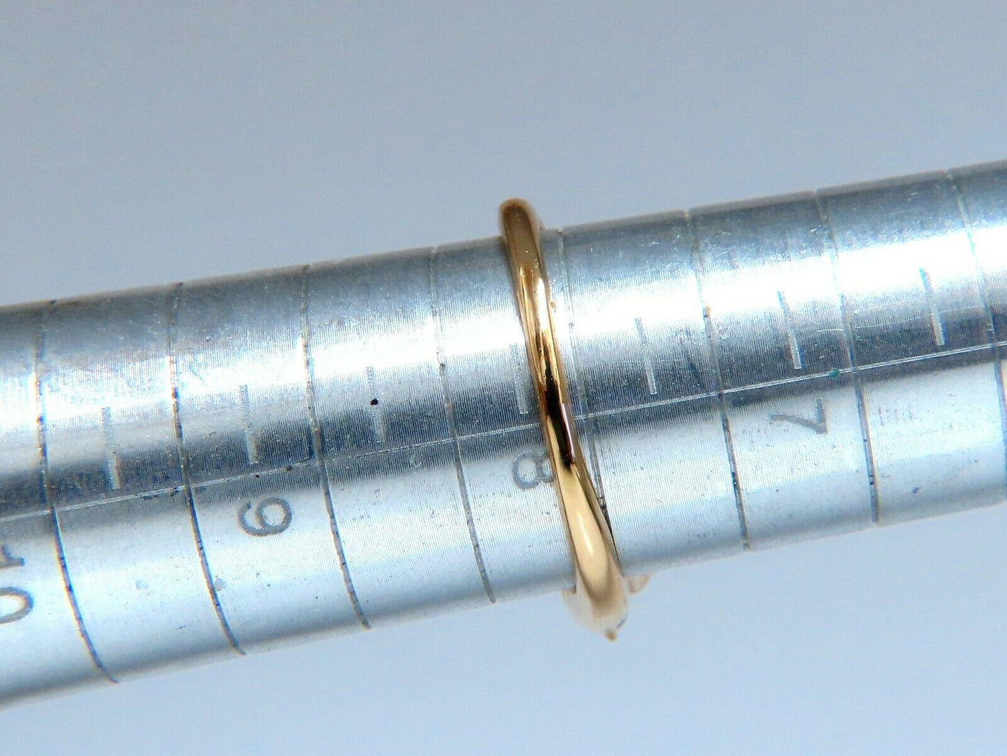 .50ct Natural Staggered Lay Diamonds Flat Band 14kt