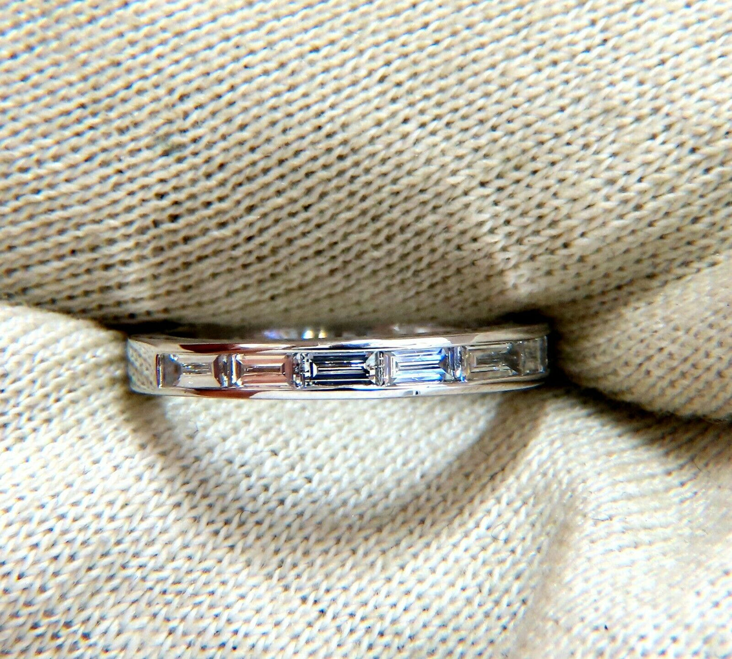 .50ct Baguette Diamonds Band 14kt. G/Vs Smooth & Flat