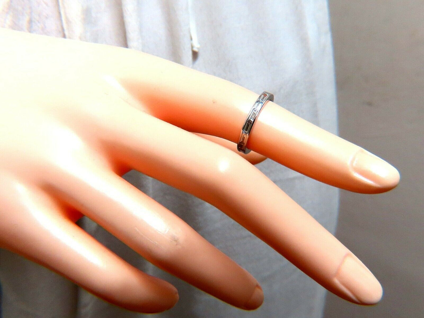 .50ct Baguette Diamonds Band 14kt. G/Vs Smooth & Flat