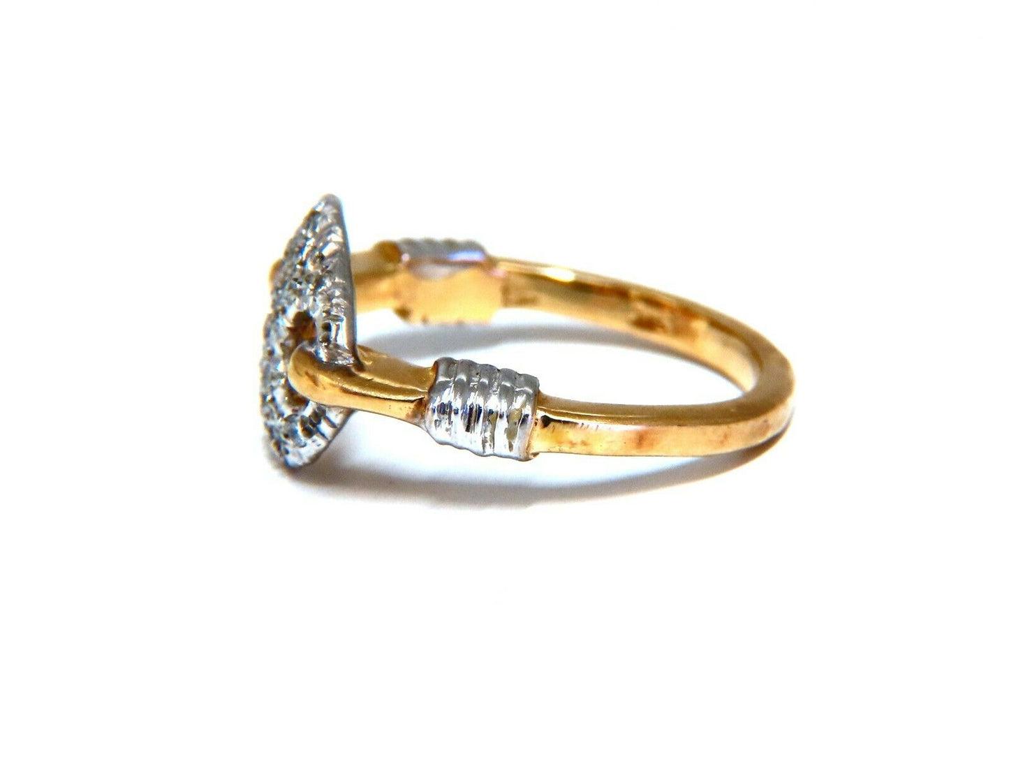 Mariner Sailor Slip Knot .30ct Natural Diamonds Ring 14kt
