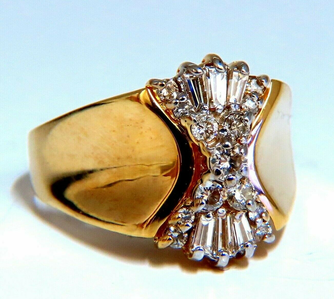 .70ct Natural Diamonds Shrimp Vintage Ring 14kt