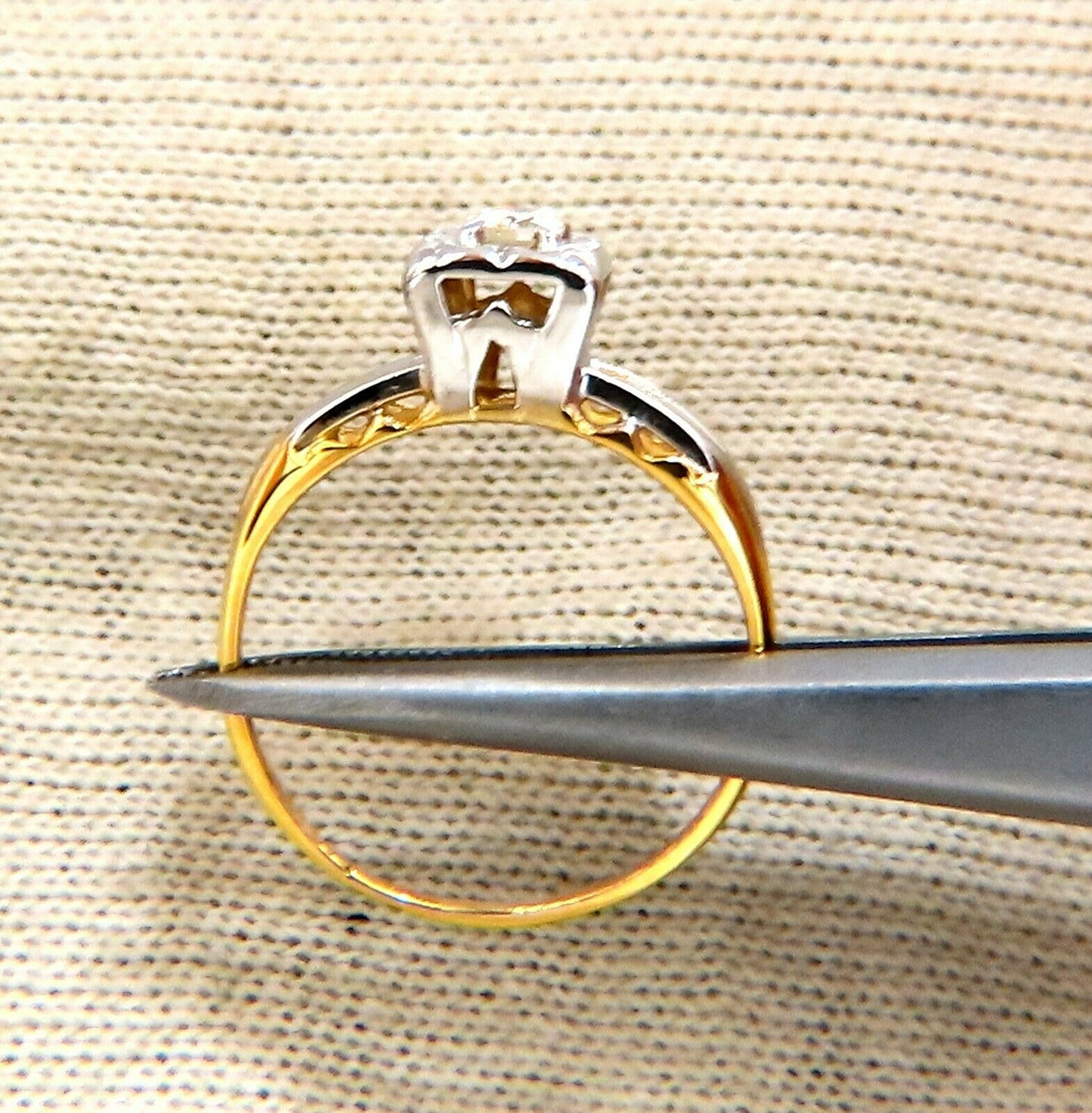 .15ct Vintage Solitaire Ring 14kt