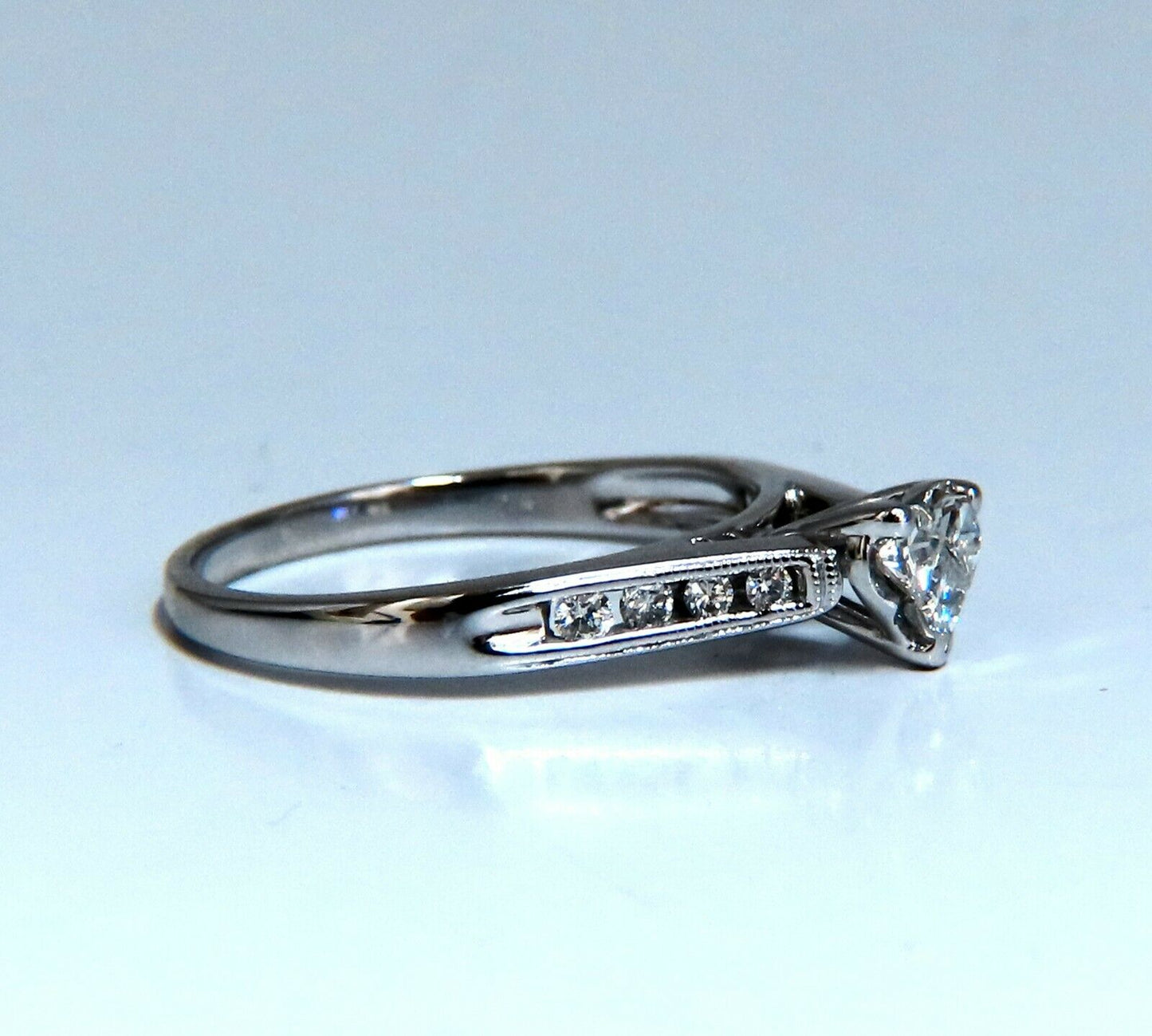 .60ct Princess & Round Raised Cluster Ring 14kt
