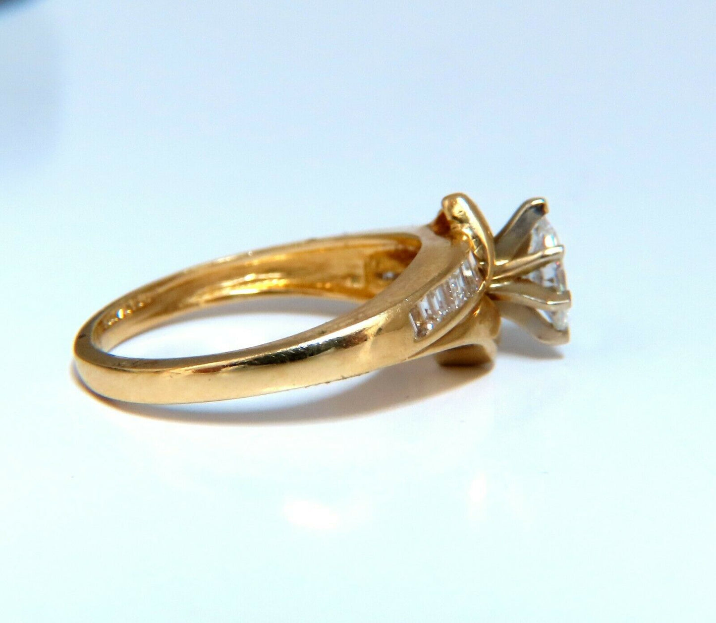 .53ct Natural Marquise Cut Diamond Ring 14kt. Raised