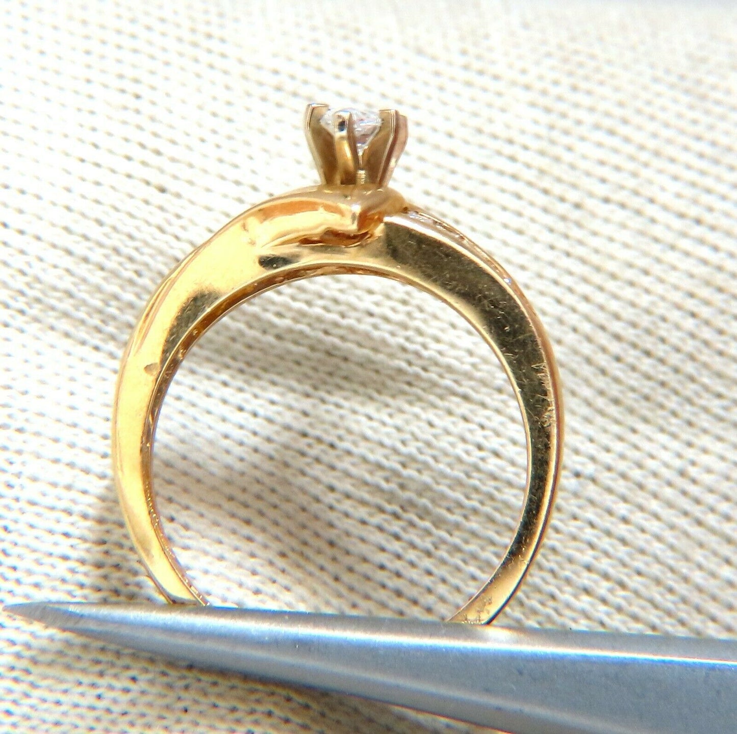 .53ct Natural Marquise Cut Diamond Ring 14kt. Raised