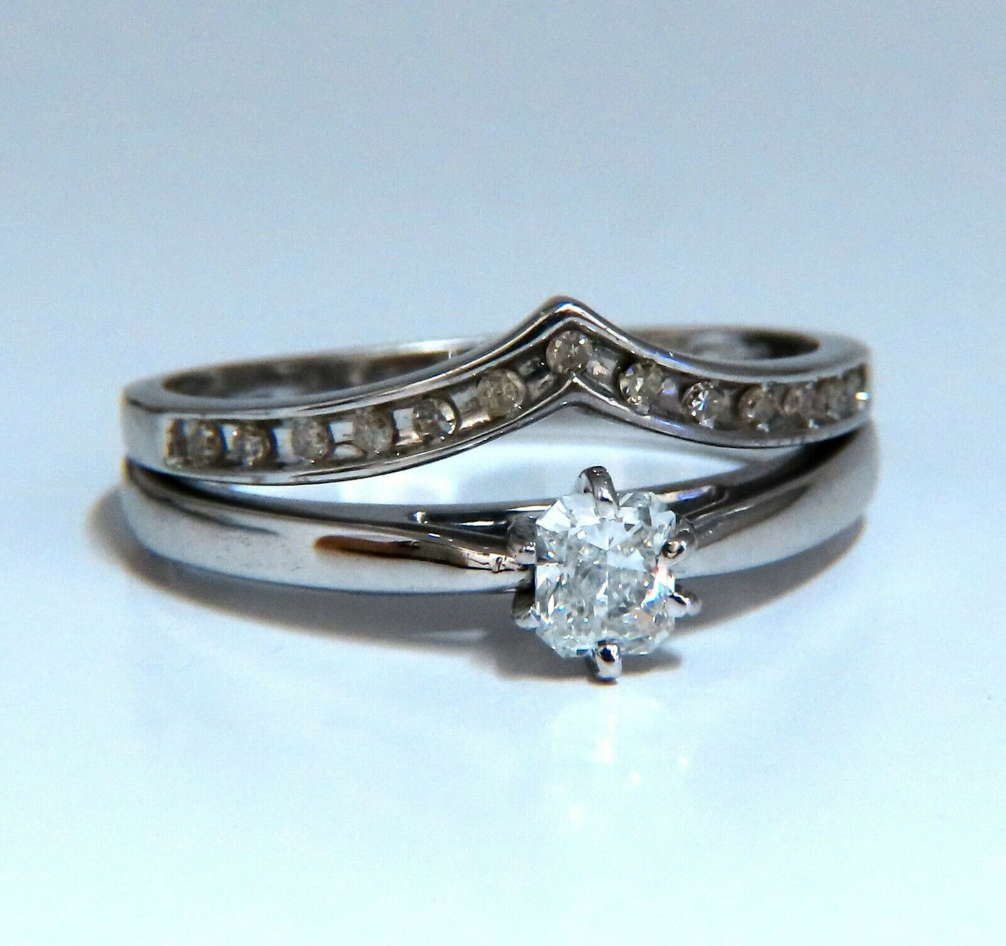 .60ct Natural Cushion Cut Diamond Ring Vintage 18kt