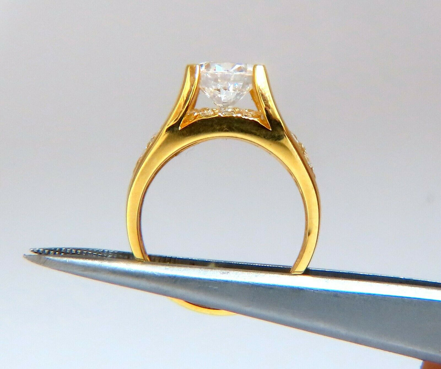 4ct CZ 14kt Gold Ring