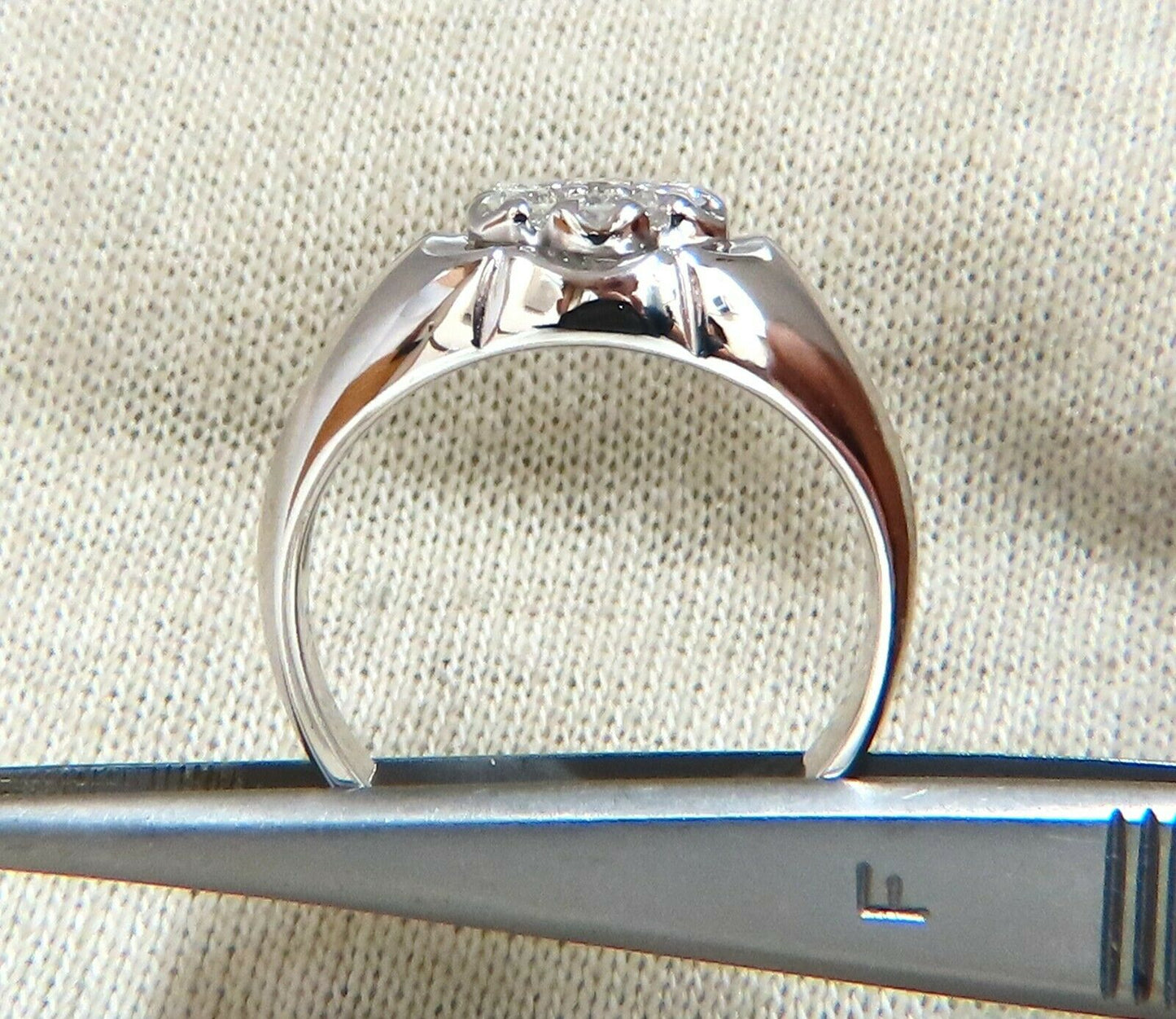 .55ct Natural Round Diamonds Cluster Ring 14kt