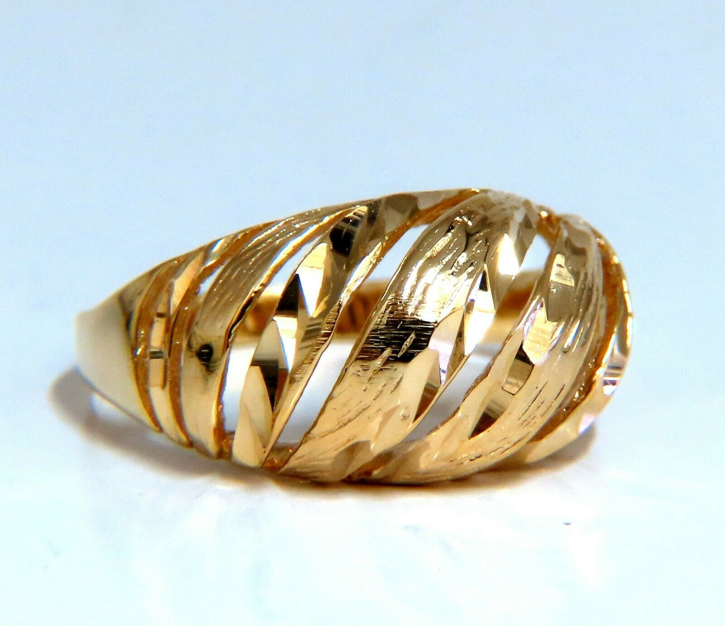 Dome Staggered 14kt Ring