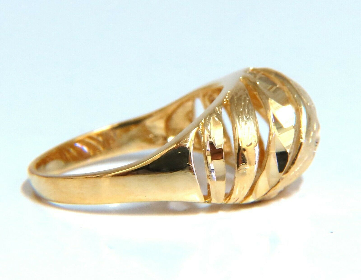 Dome Staggered 14kt Ring