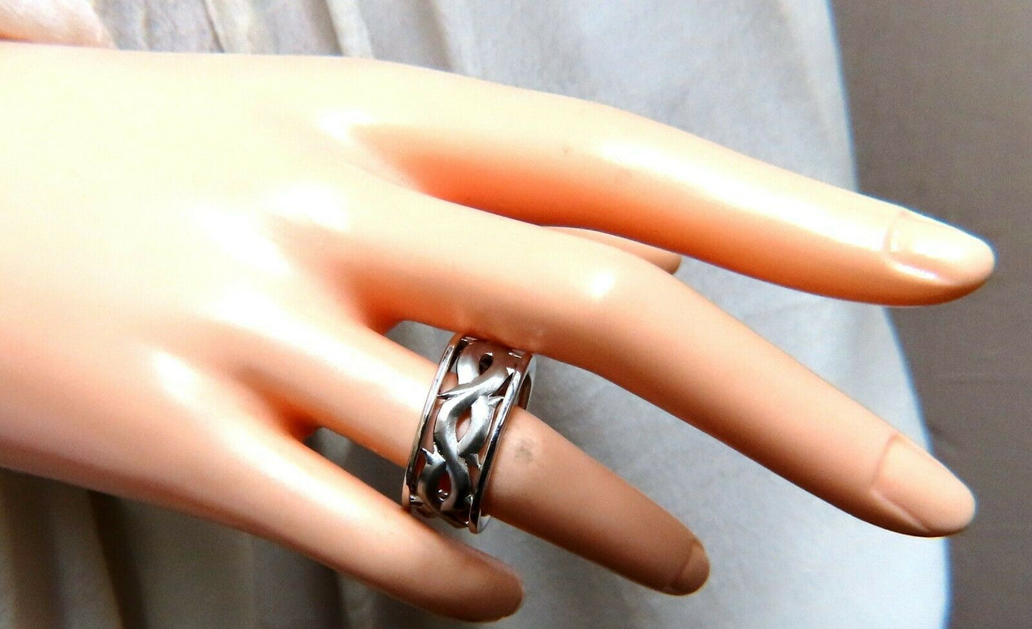 Eternity Vine wrap satin Band 18kt