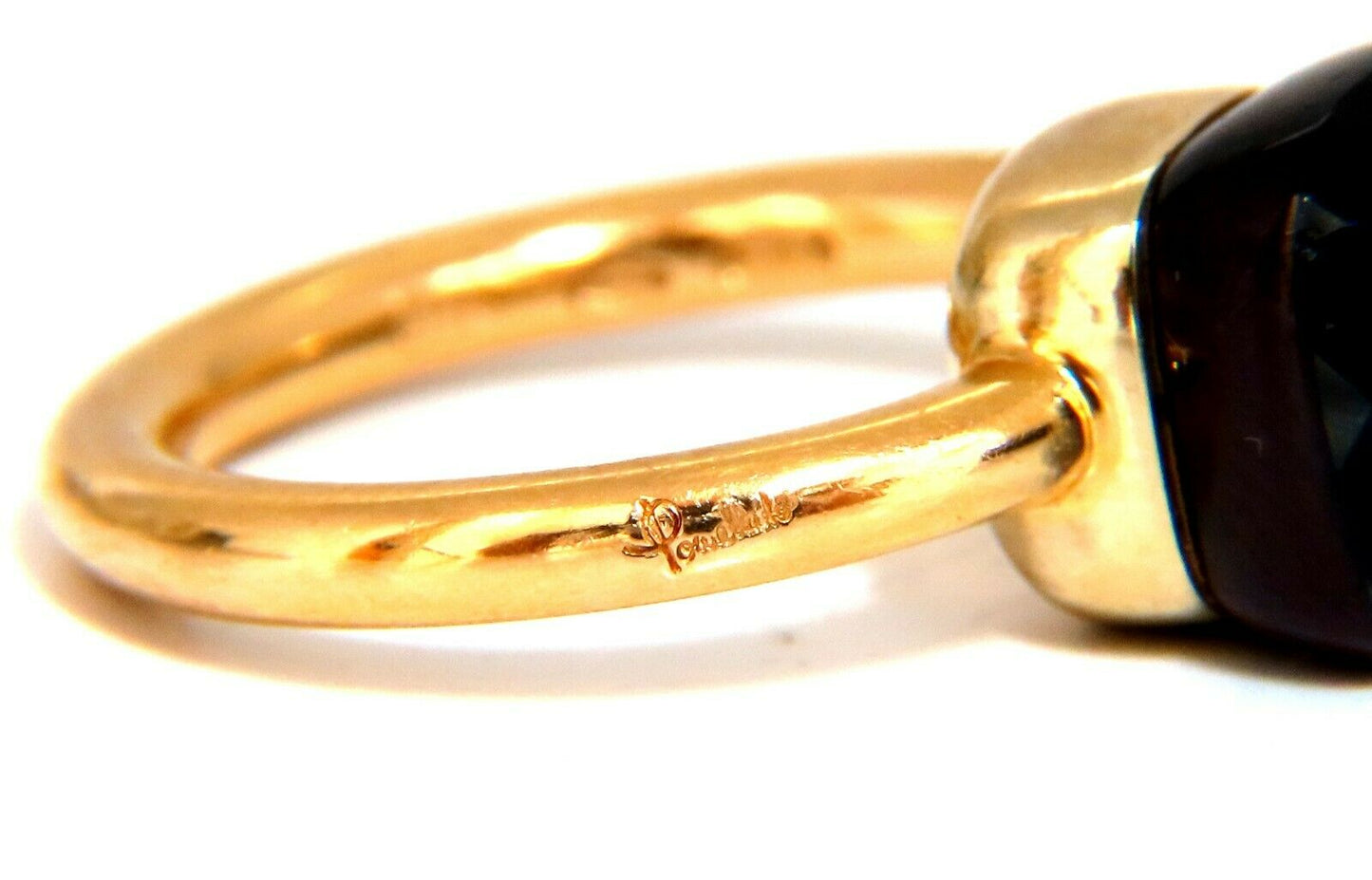 Designer 10x10 mm Natural Quartz Ring 18 Karat