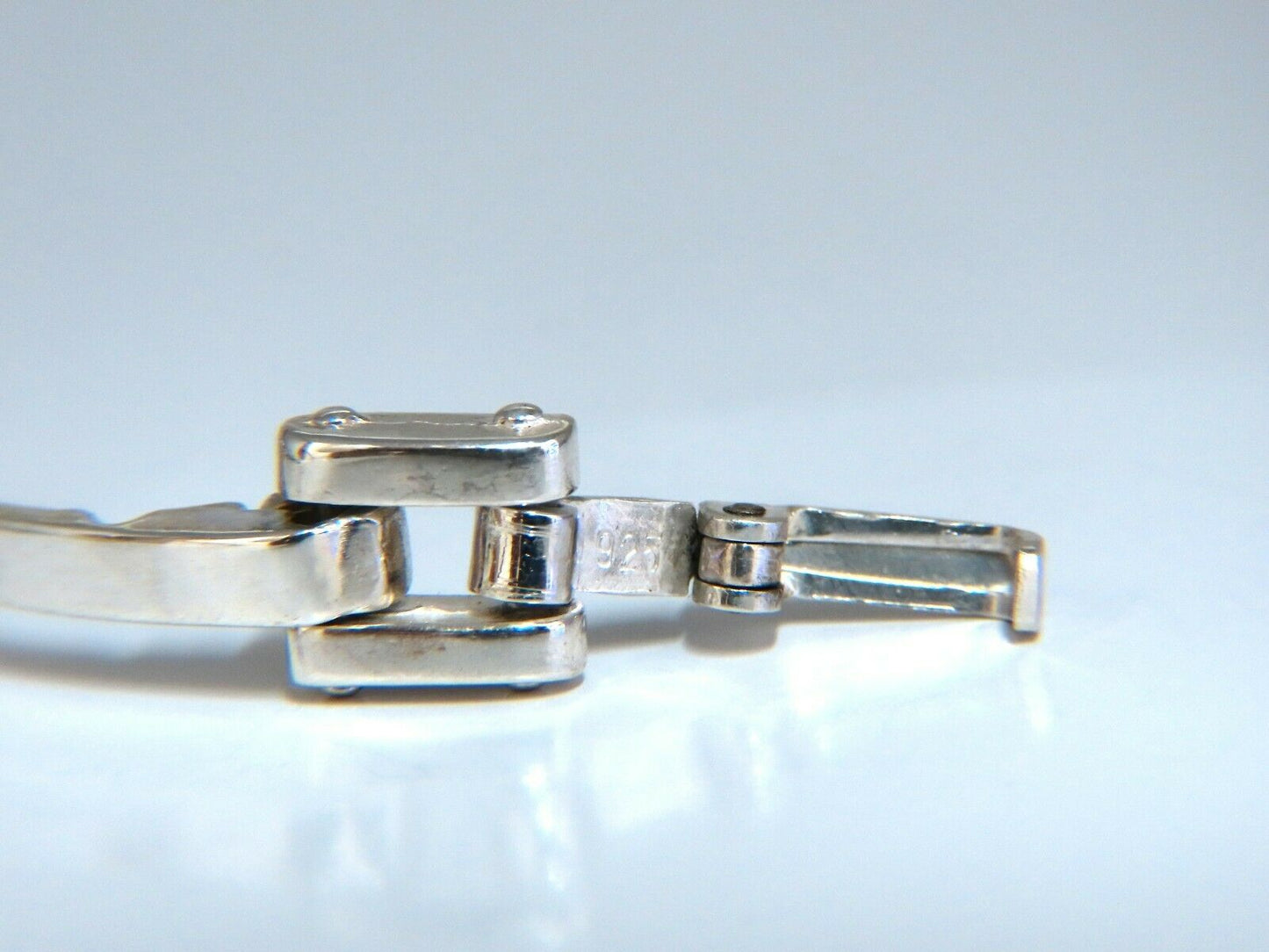 Hinge Sterling Silver Link Bracelet 7.25