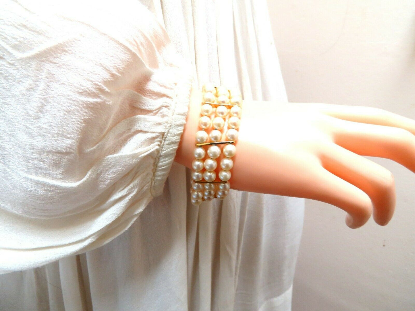6.5mm Akoya pearls pearls bead bracelet 14kt