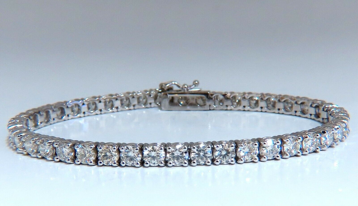 8.10ct Natural Diamonds Tennis Bracelet 14kt