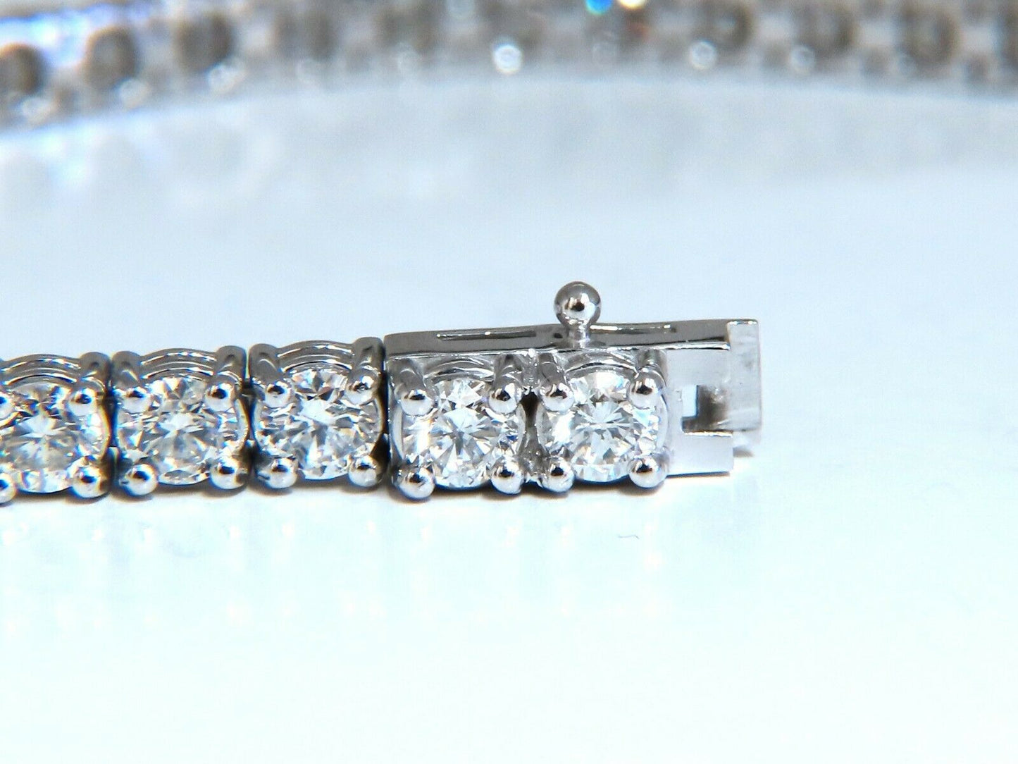 8.10ct Natural Diamonds Tennis Bracelet 14kt