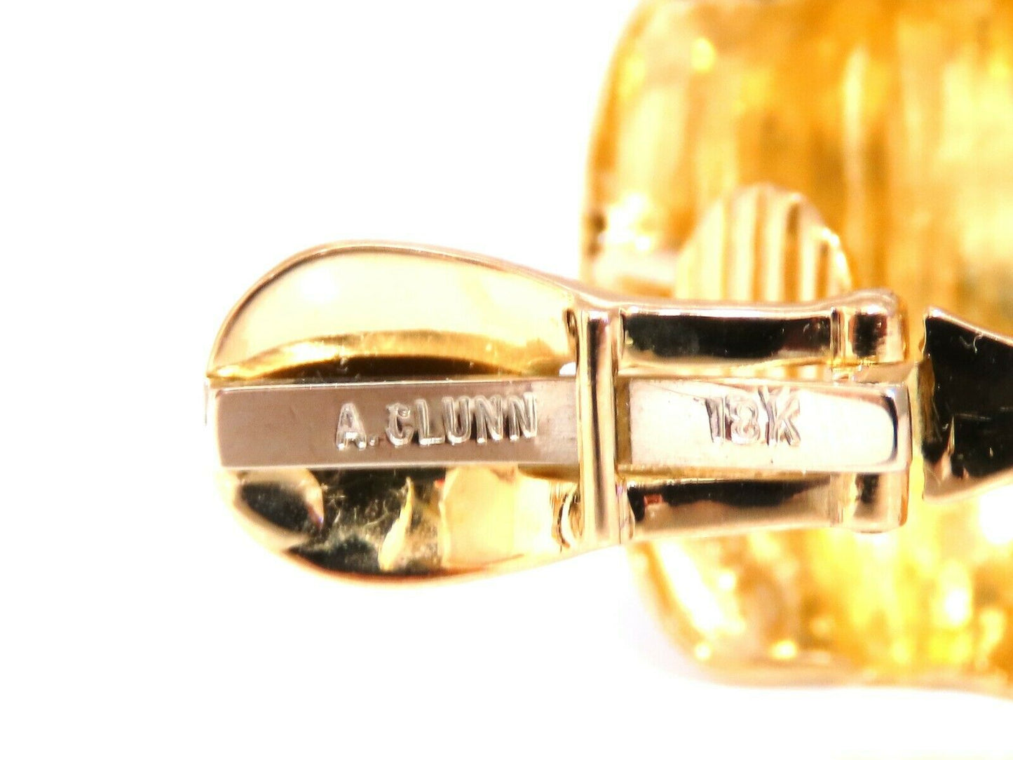 Andrew Clunn 18kt Gold Clip earrings Watermelon Classic