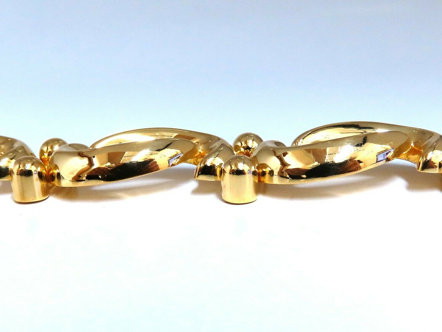 Iconic Link Wide Bracelet 14kt