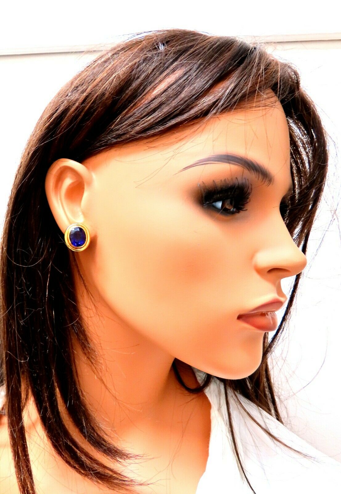 12.20 Natural Amethyst Clip Earrings 14Kt