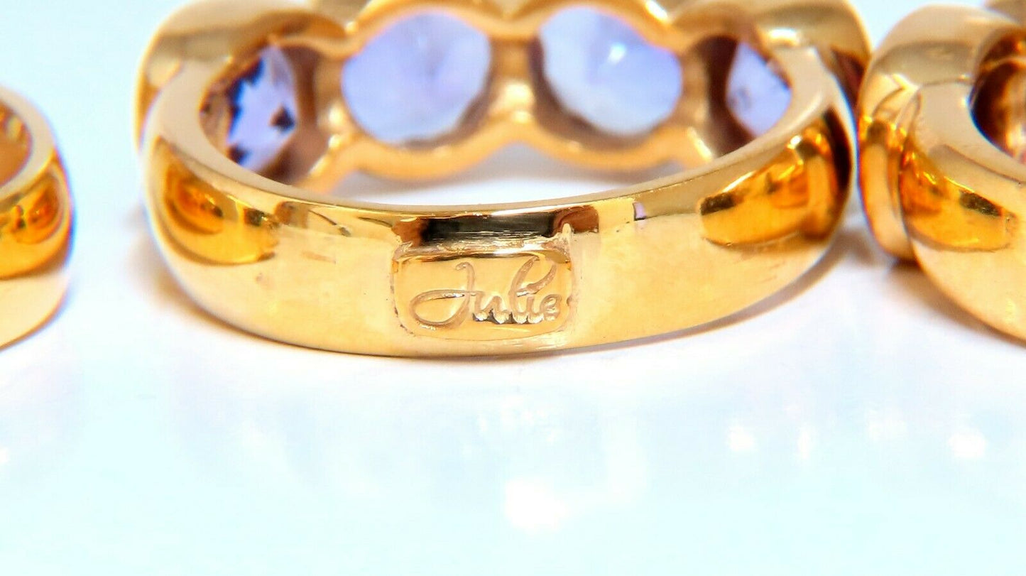 12ct Natural Garnet Amethyst Citrine Rings Silver